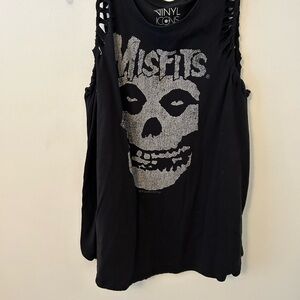 Torrid Black Misfits Graphic Tank Top